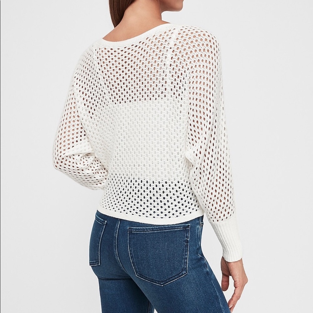 🆕 Open stitch dolman sweater - Picture 2 of 2